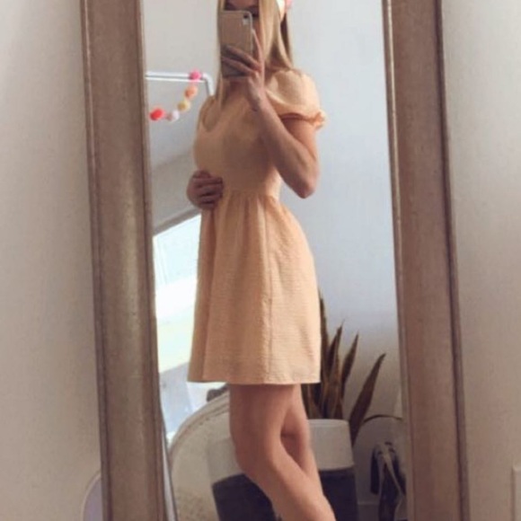 Orange Plaid Dress - Picture 5 of 5